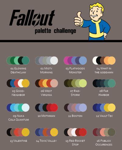 fallout color palette